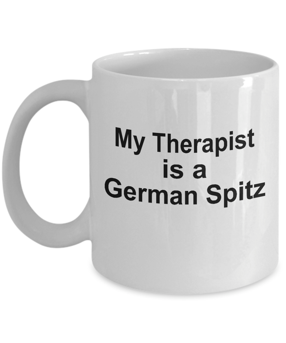 German Spitz Dog Owner Lover Funny Gift Therapist White Ceramic Coffee Mug