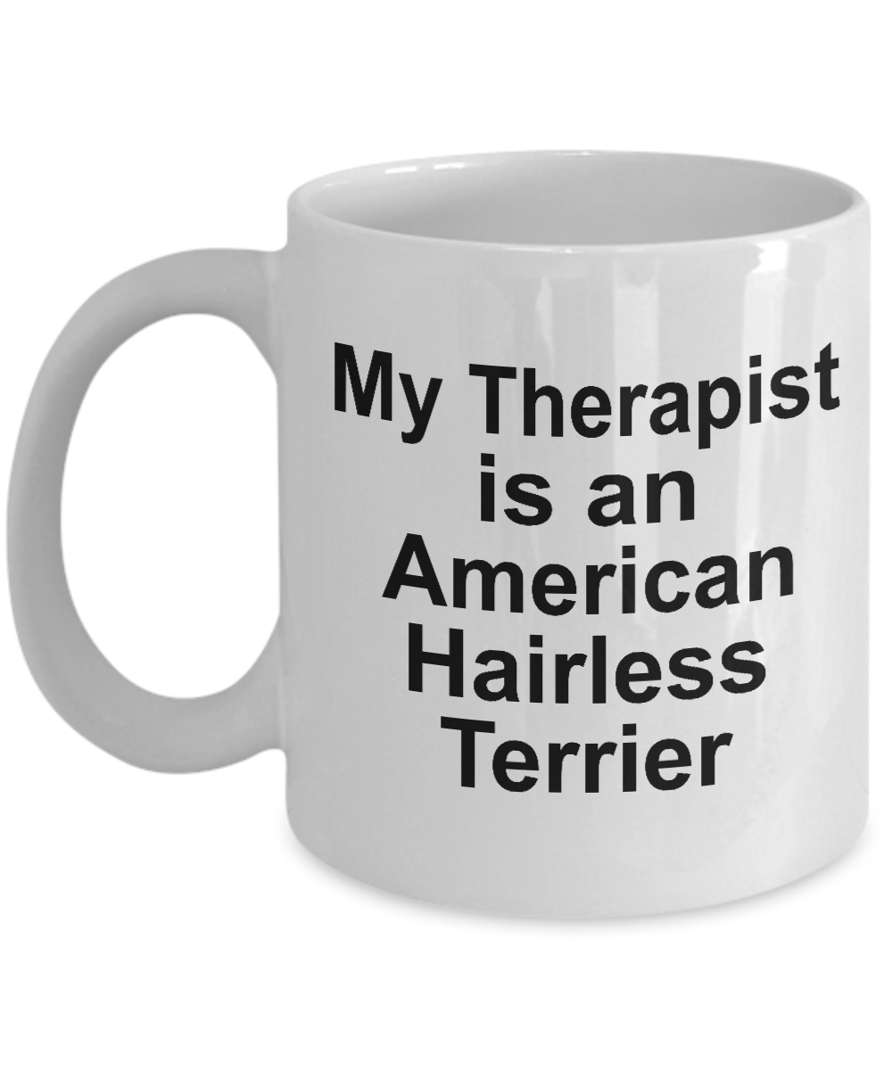 American Hairless Terrier Dog Funny Ceramic Coffee Mug