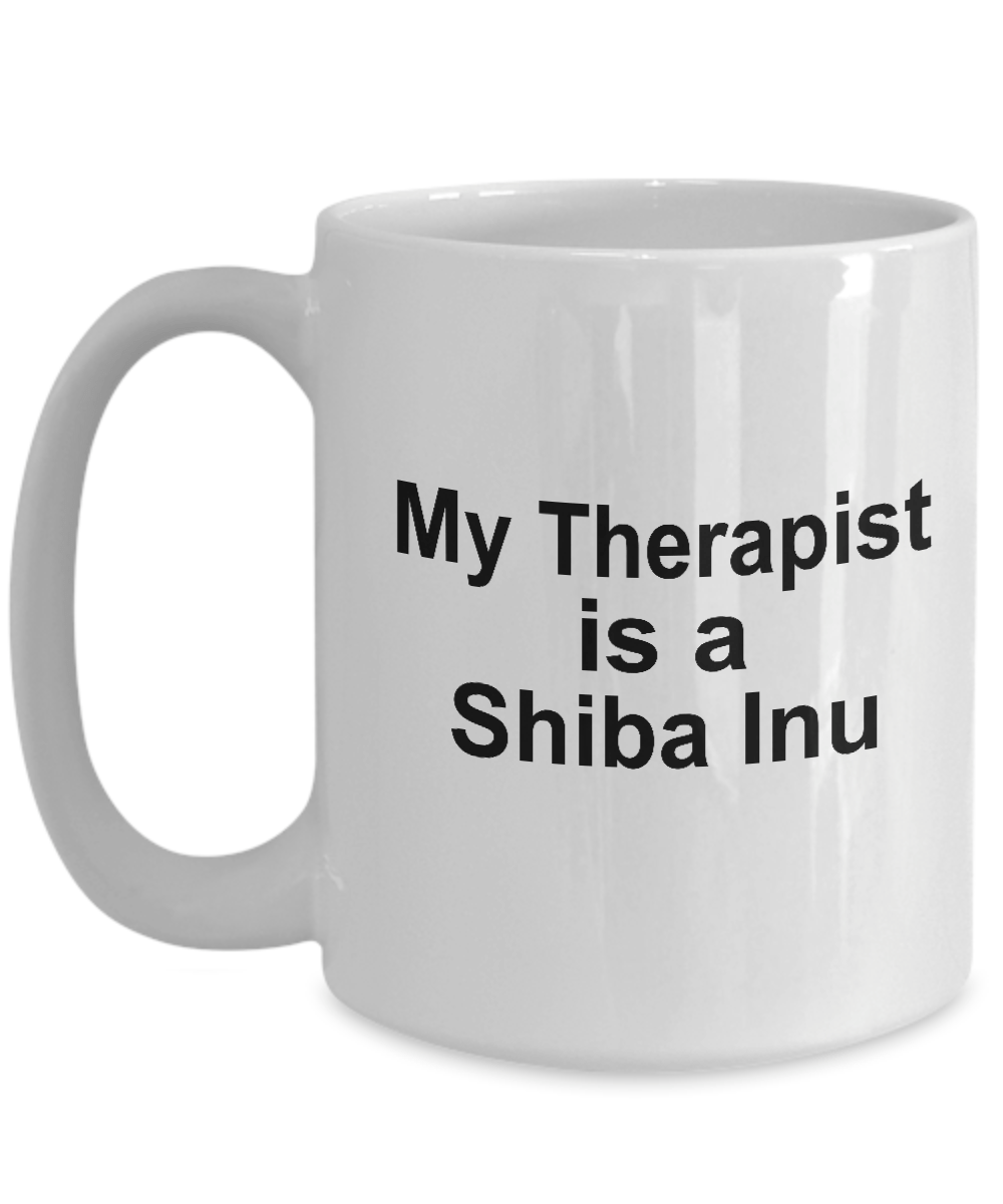 Shiba Inu Dog Therapist Coffee Mug