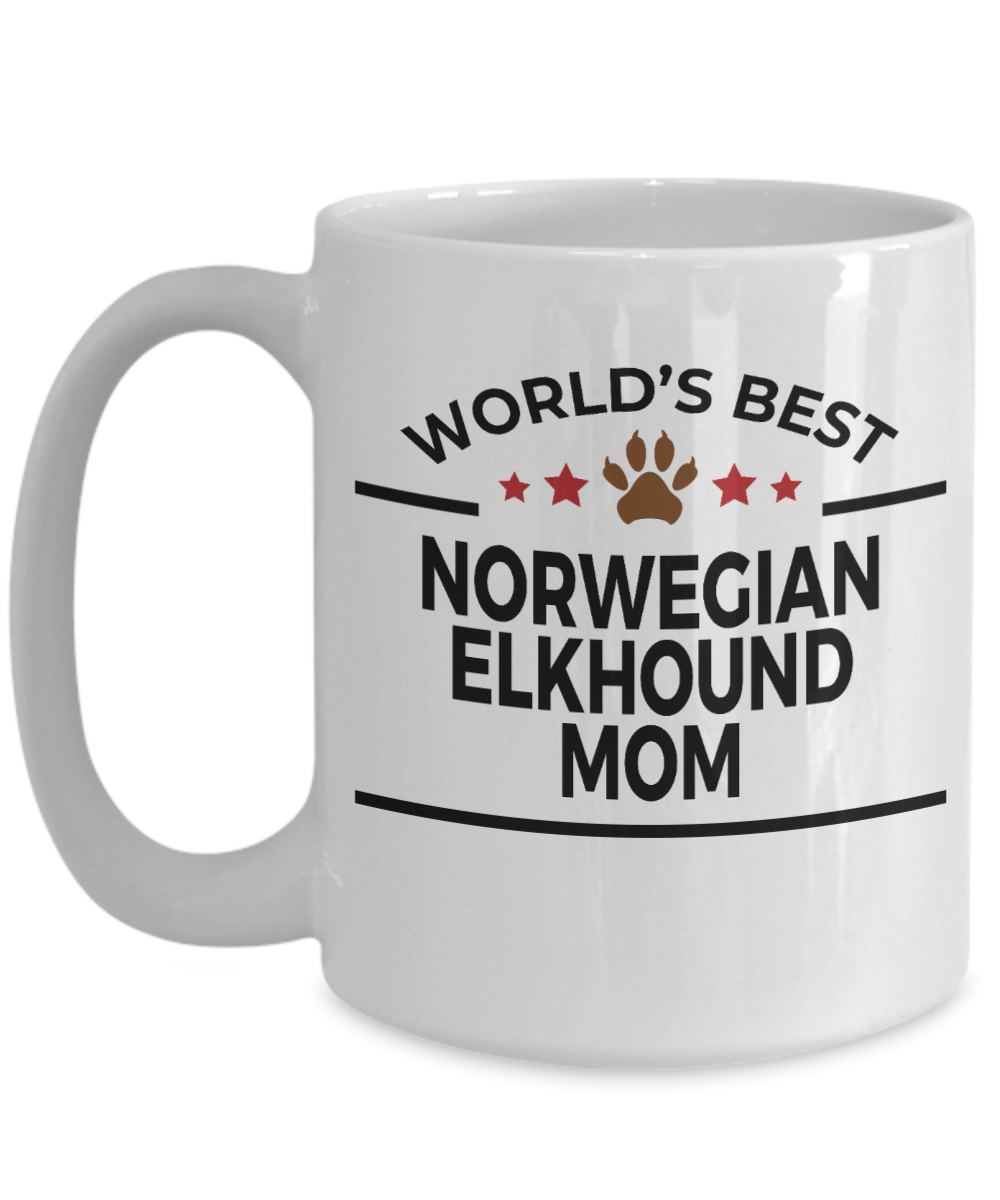 Norwegian Elkhound Dog Mom Coffee Mug