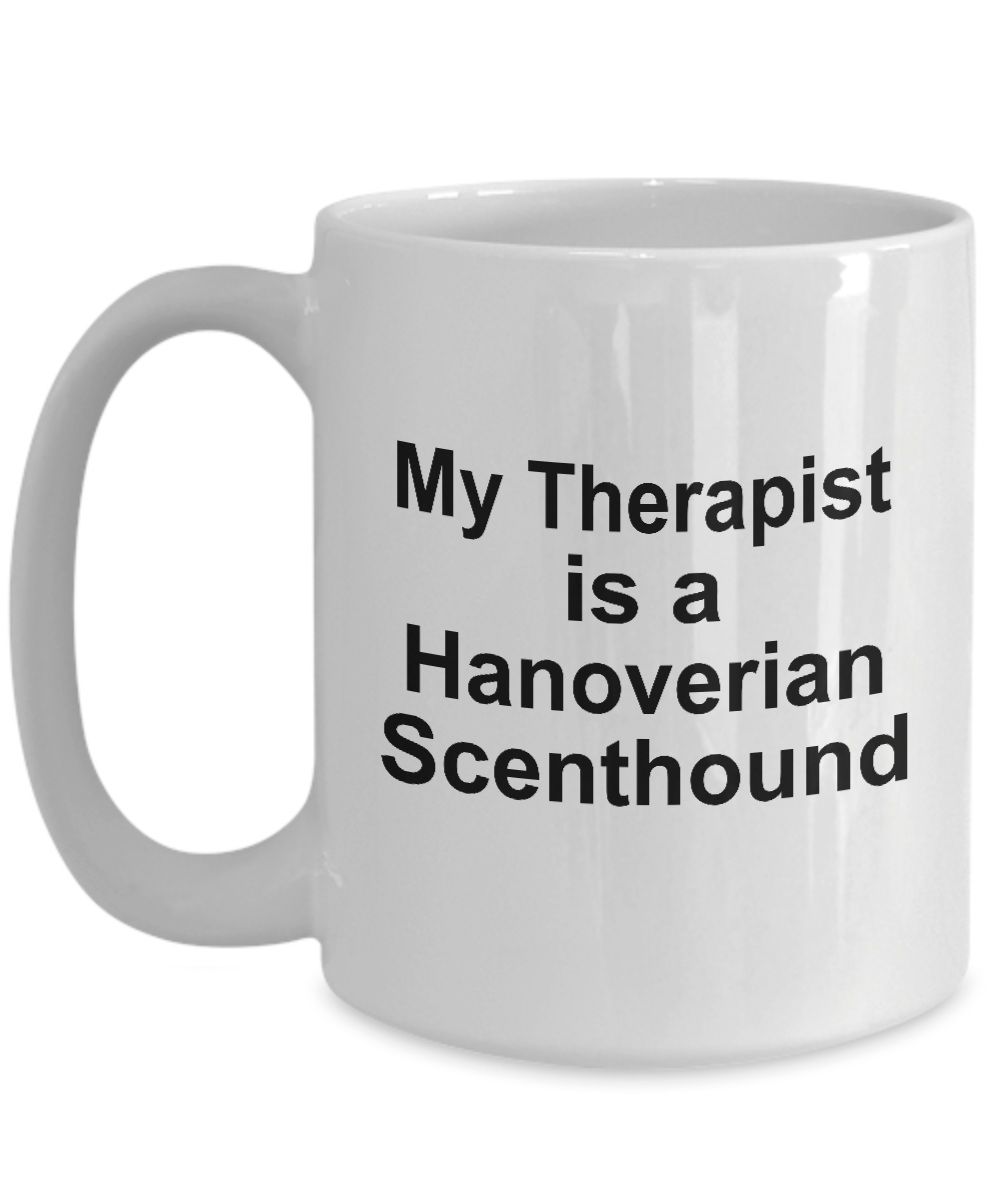 Hanoverian Scenthound Dog Owner Lover Funny Gift Therapist White Ceramic Coffee Mug