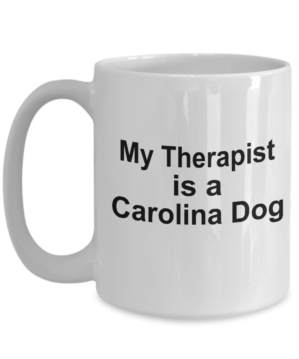 Carolina Dog Owner Lover Funny Gift Therapist White Ceramic Coffee Mug