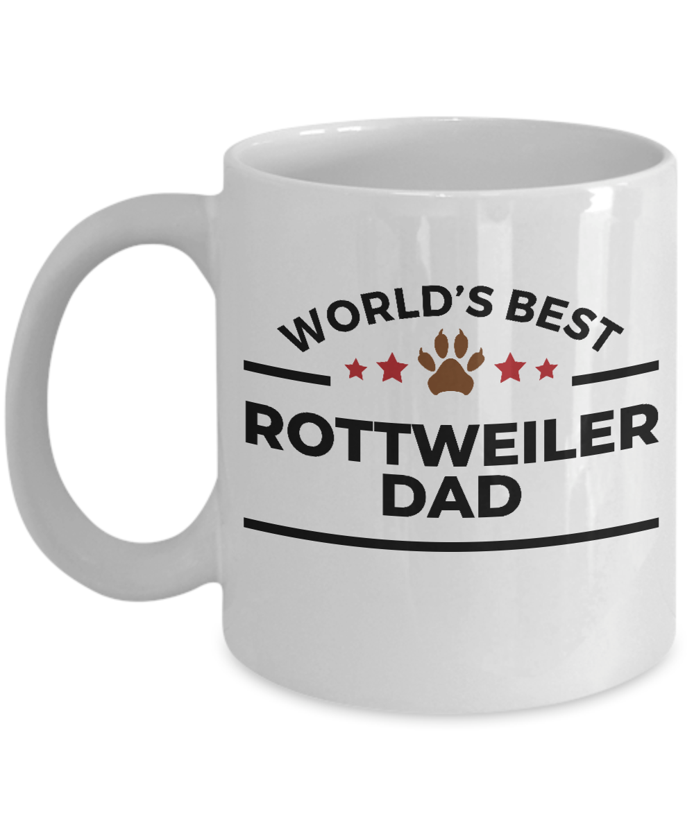 Rottweiler Best Dog Dad Ceramic Mug