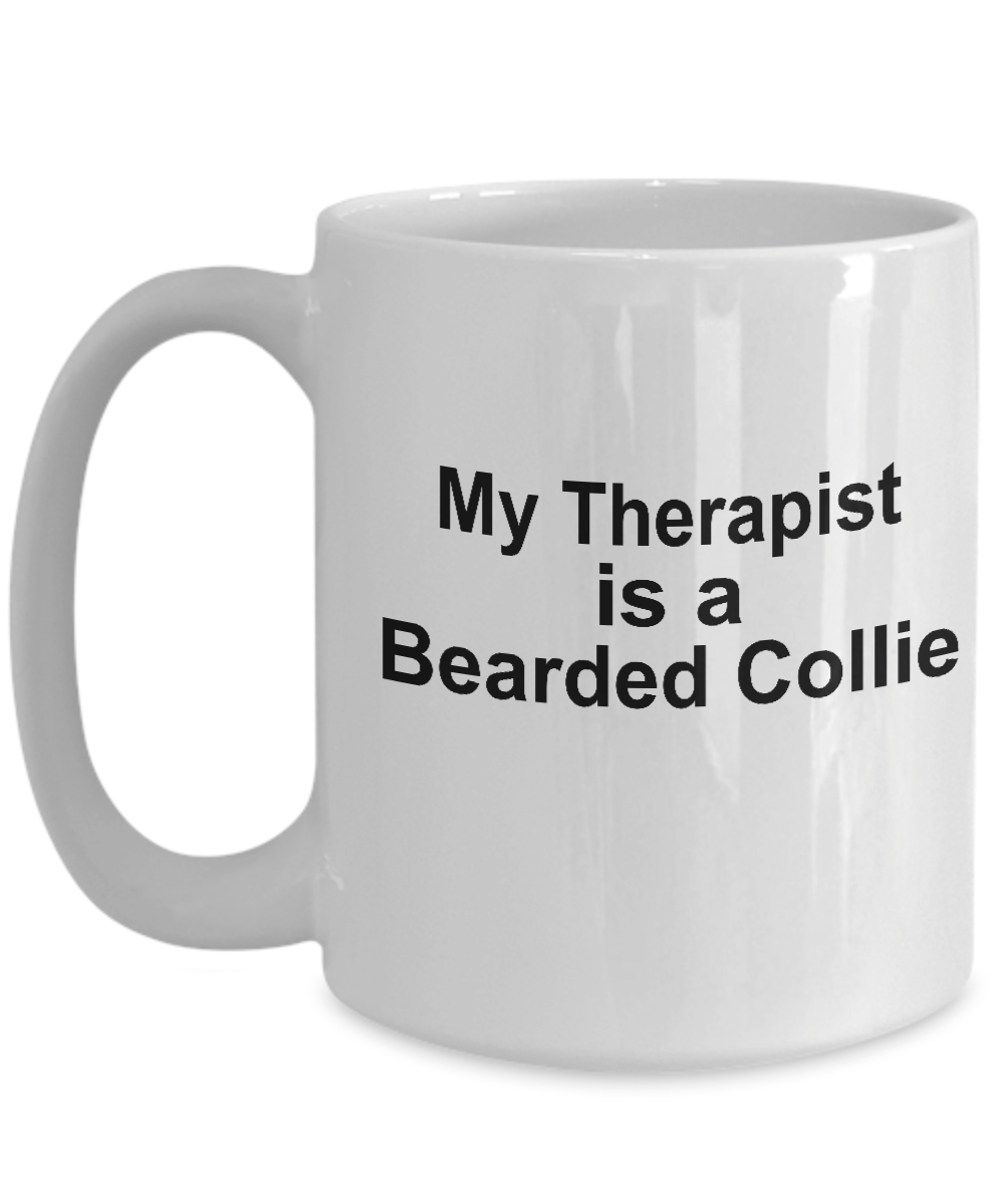 Bearded Collie Dog Therapist Coffee Mug