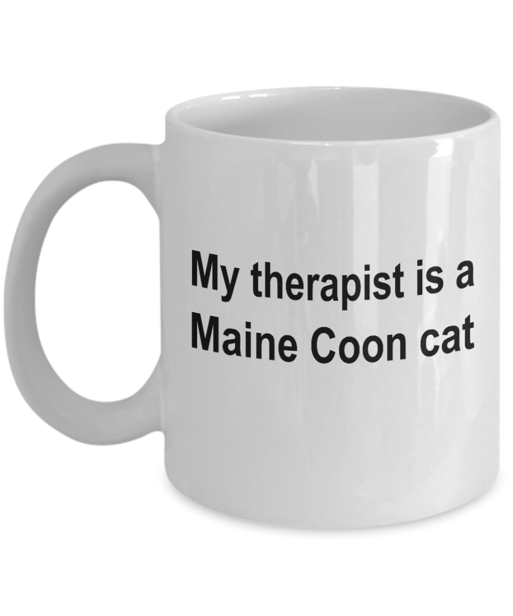 Maine Coon Cat Therapist Coffee Mug