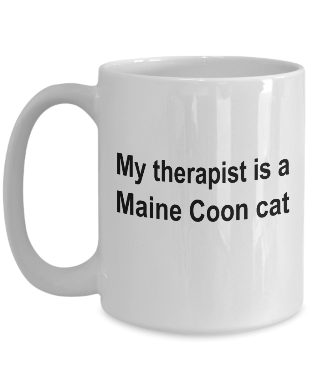 Maine Coon Cat Therapist Coffee Mug