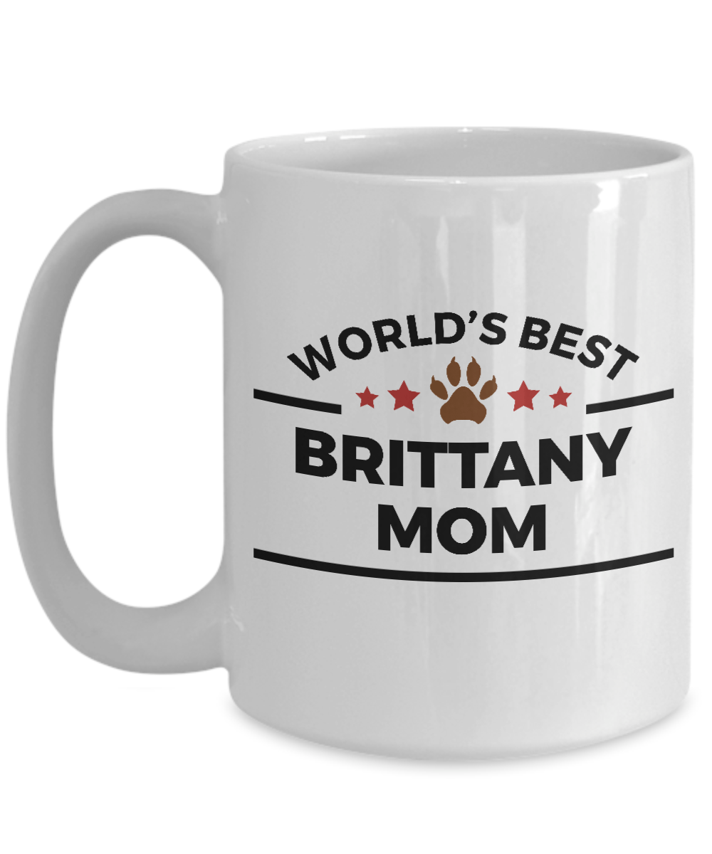 Brittany Dog Mom Coffee Mug