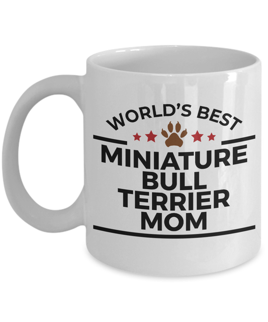 Miniature Bull Terrier Dog Mom Coffee Mug