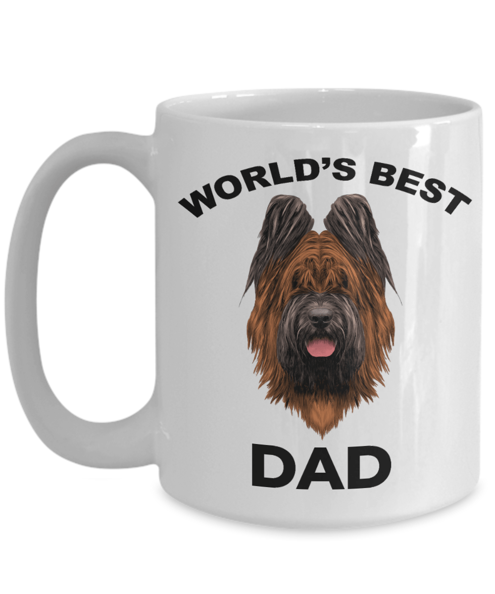 Briard Best Dog Dad Coffee Mug