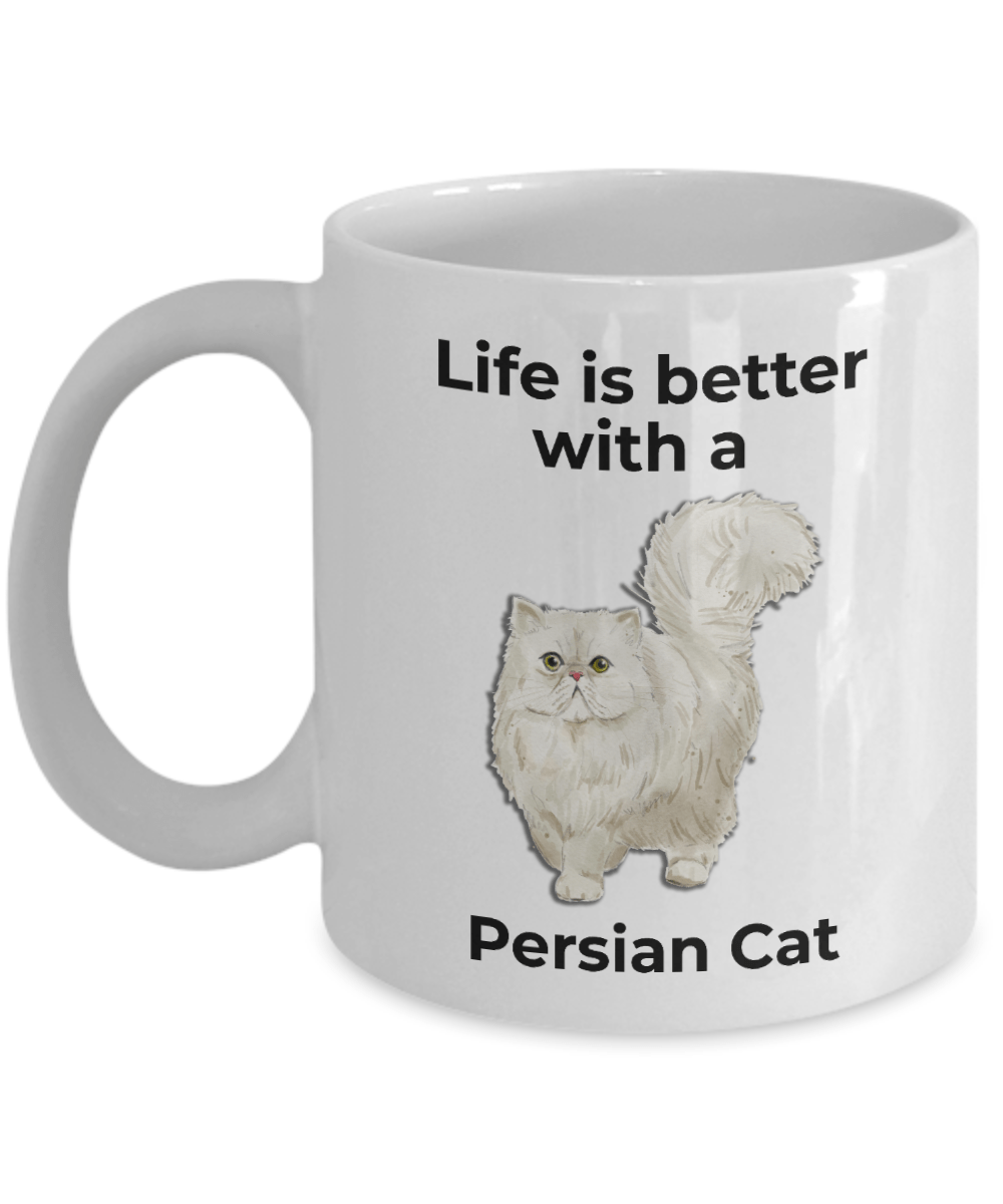 Persian Cat Coffee Mug - Life is Better