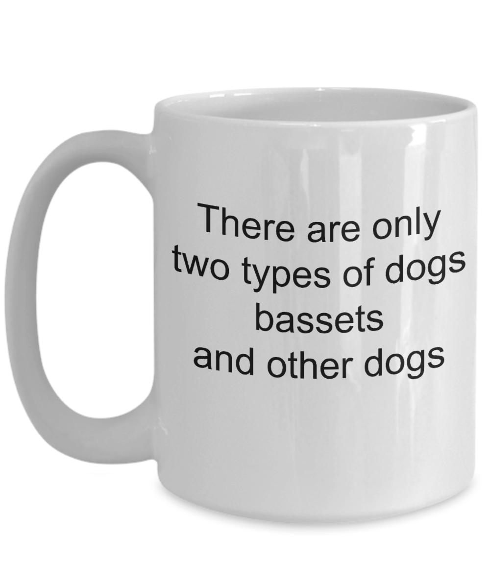 Funny Basset Hound Dog Ceramic Mug