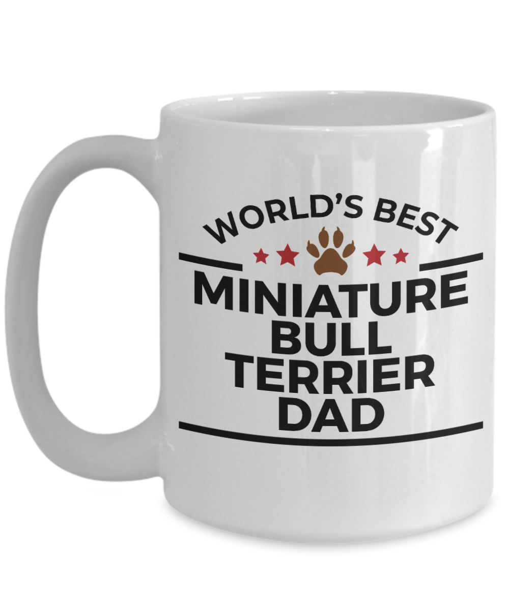 Miniature Bull Terrier Dog Dad Coffee Mug