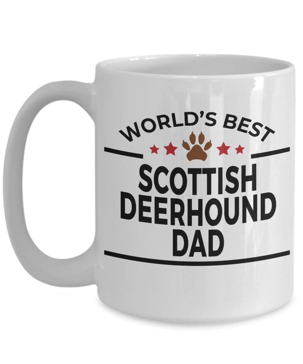 Scottish Deerhound Dog Dad Coffee Mug