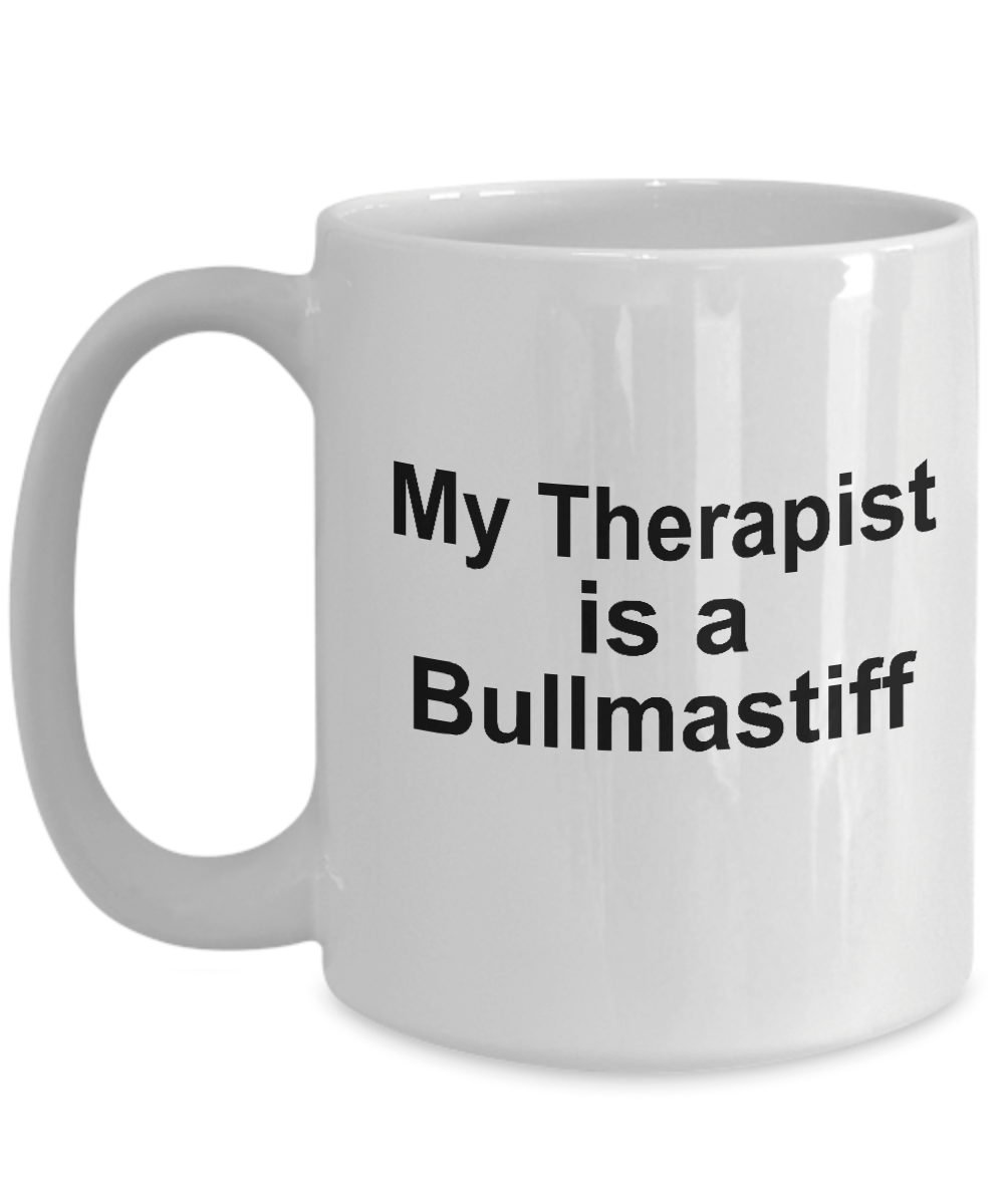 Bullmastiff Dog Owner Lover Funny Gift Therapist White Ceramic Coffee Mug