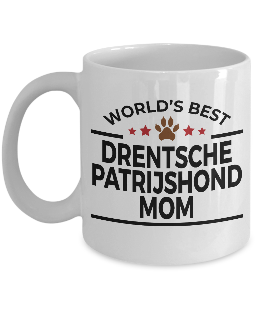 Drentsche Patrijshond Dog Lover Gift World's Best Mom Birthday Mother's Day White Ceramic Coffee Mug