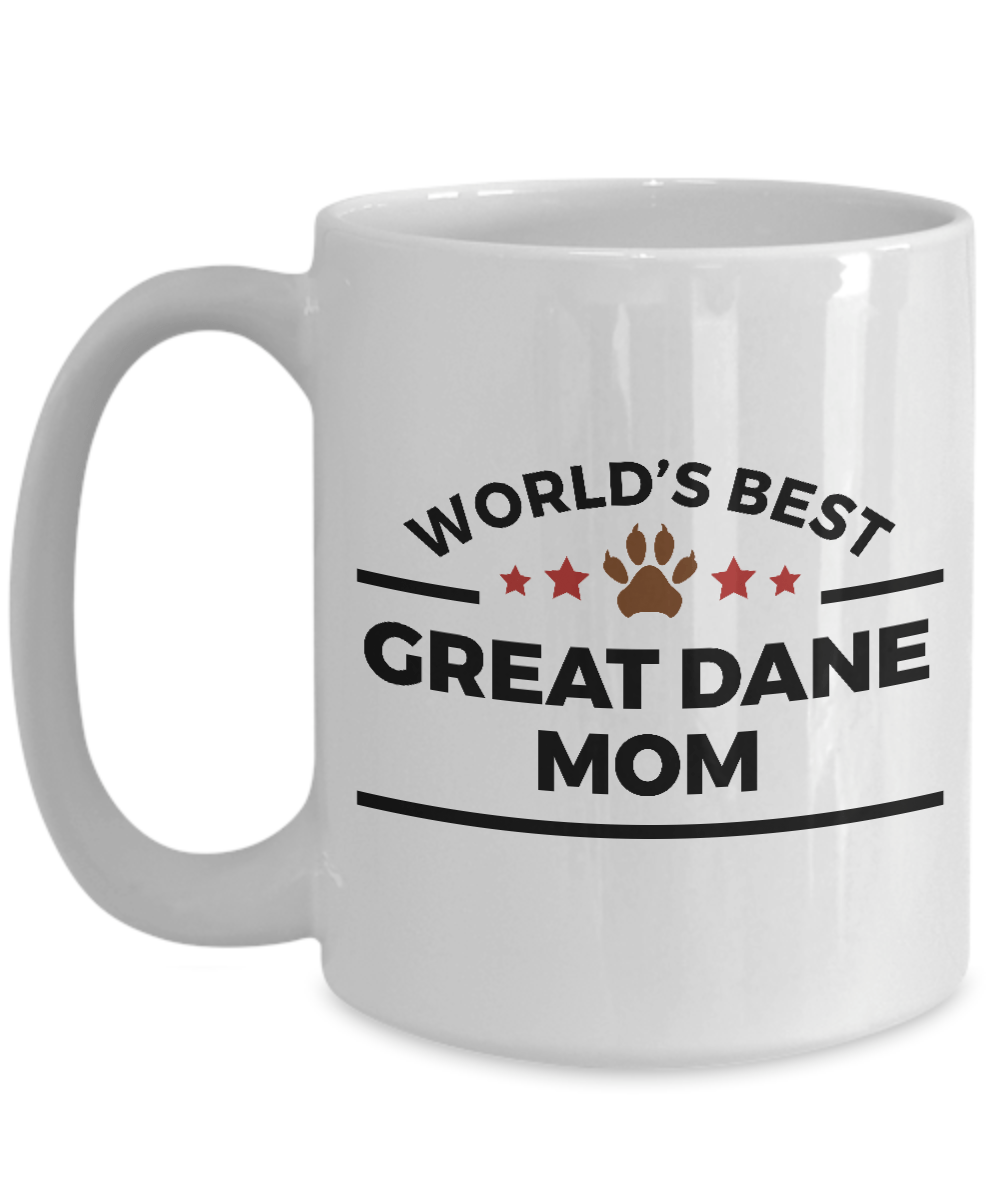 Great Dane Dog Lover Coffee Mug Gift World's Best Mom