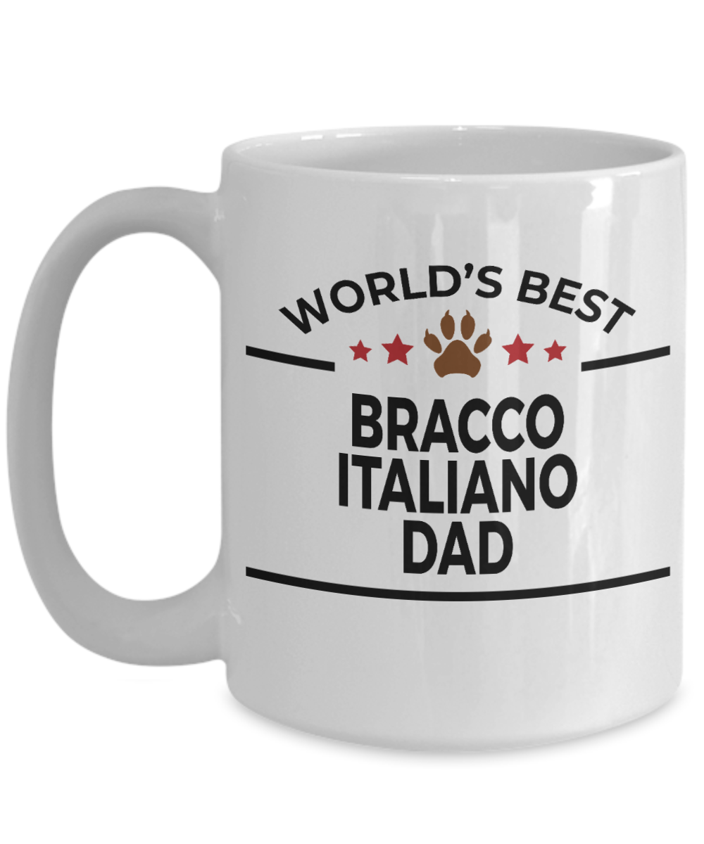 Bracco Italiano World's Best Dad Custom Ceramic Coffee Mug