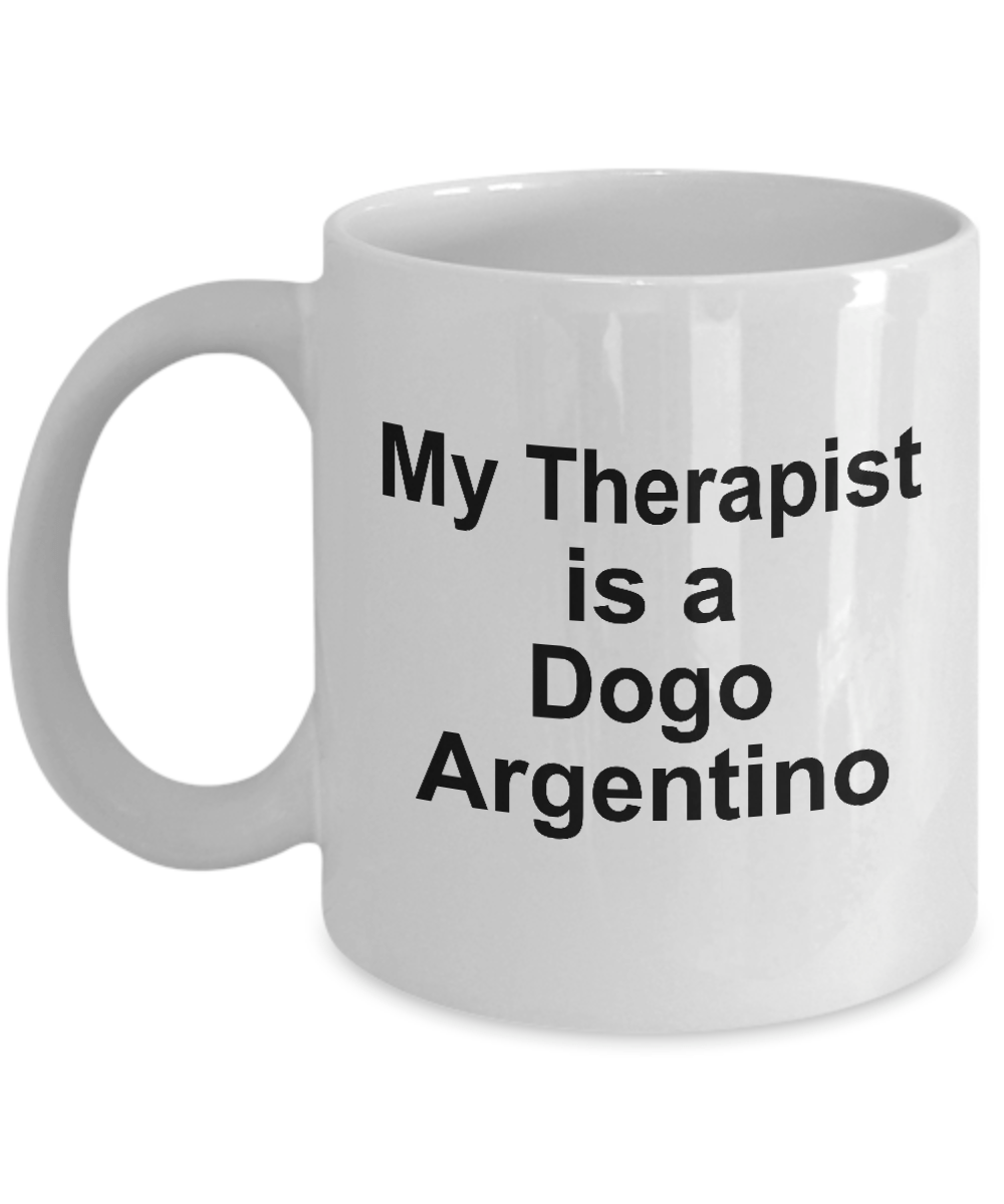 Dogo Argentino Dog Owner Lover Funny Gift Therapist White Ceramic Coffee Mug