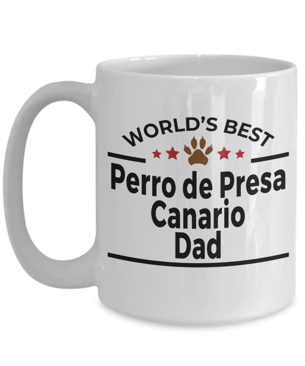 Perro de Presa Canario World's Best Dog Dad Ceramic Coffee Mug