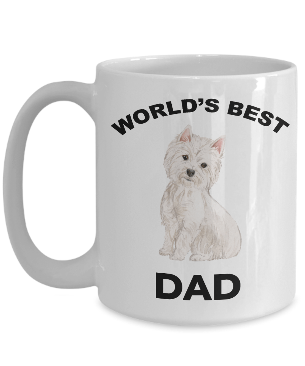 West Highland Terrier Best Dad Coffee Mug