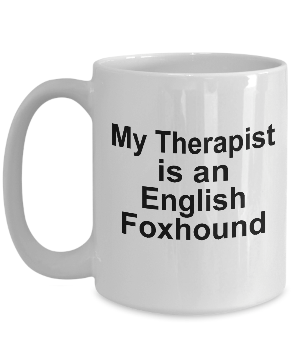 English Foxhound Dog Therapist Mug