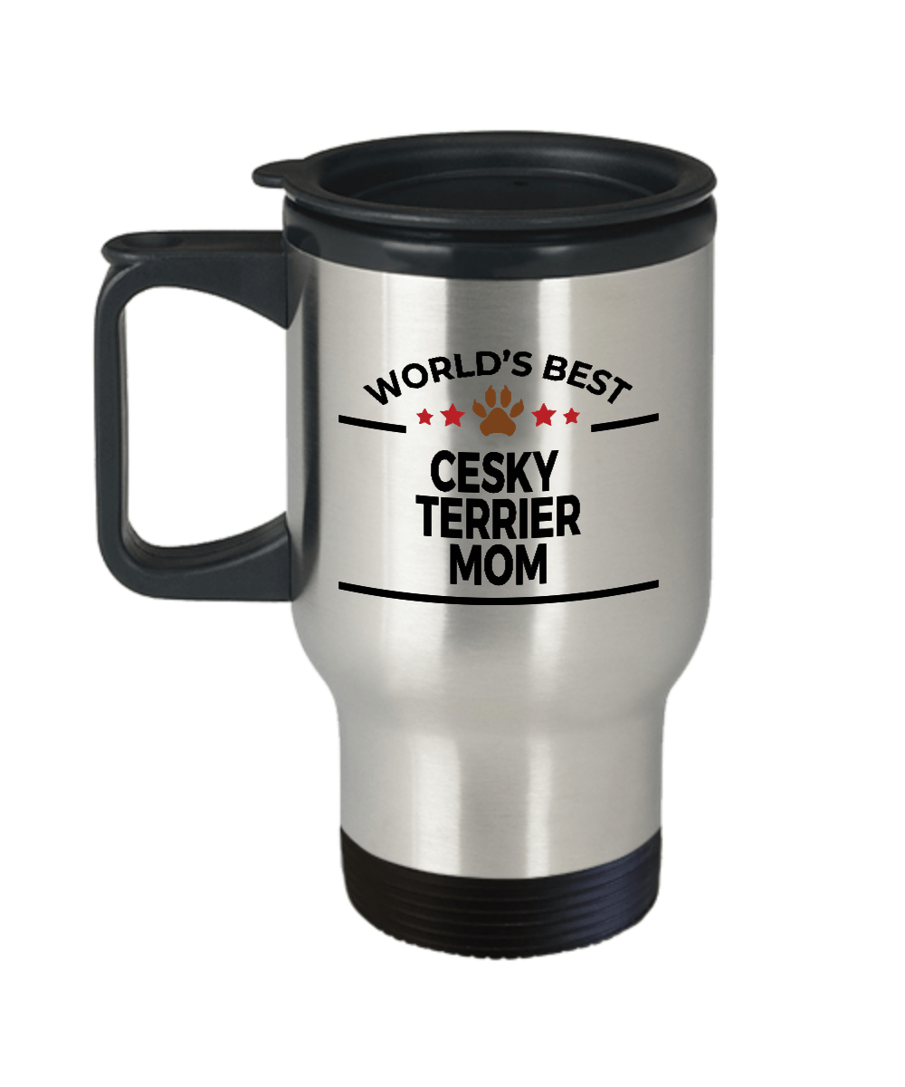 Cesky Terrier Dog Mom Travel Coffee Mug