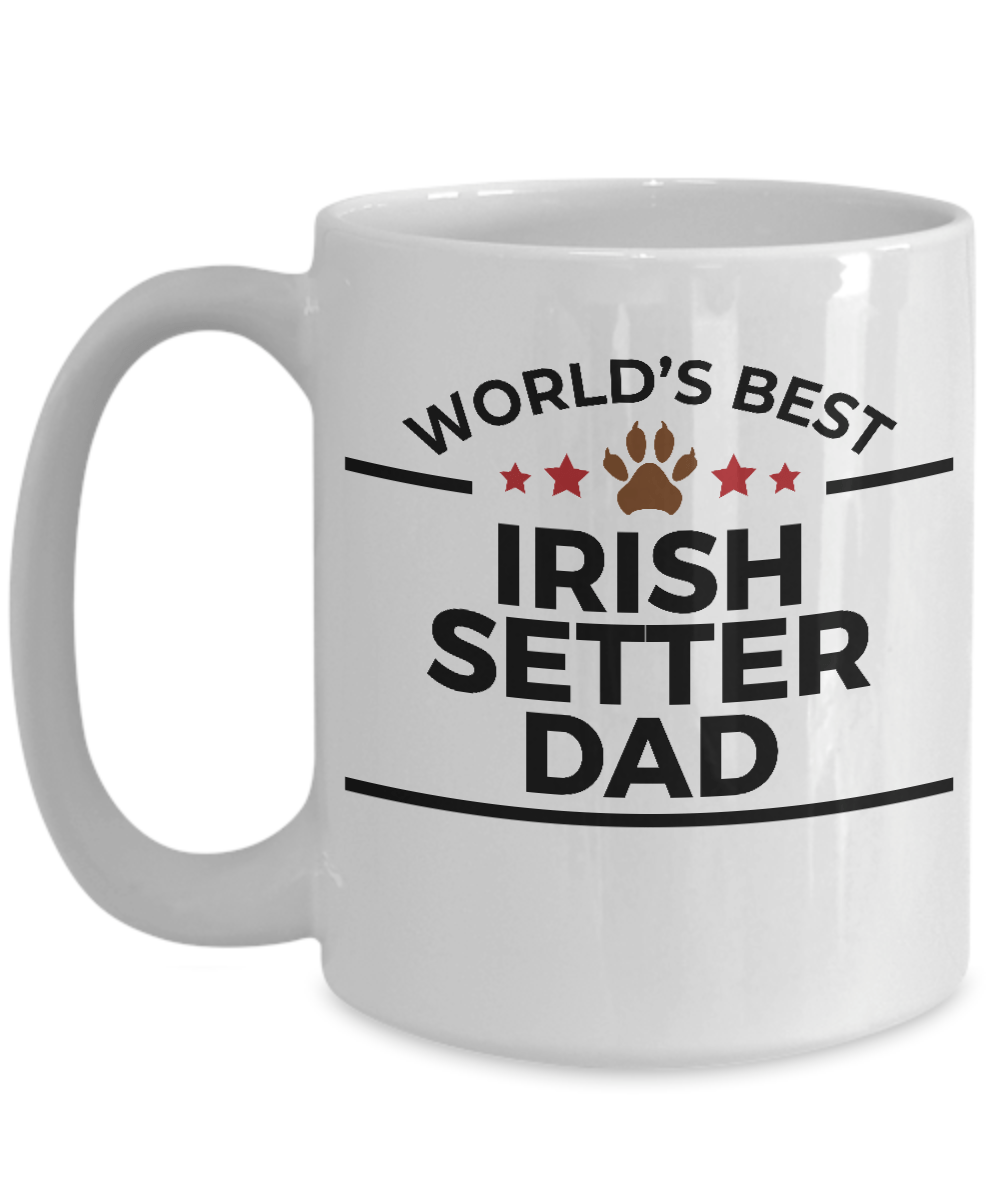 Irish Setter World's Best Dog Dad Ceramic Coffee Mug