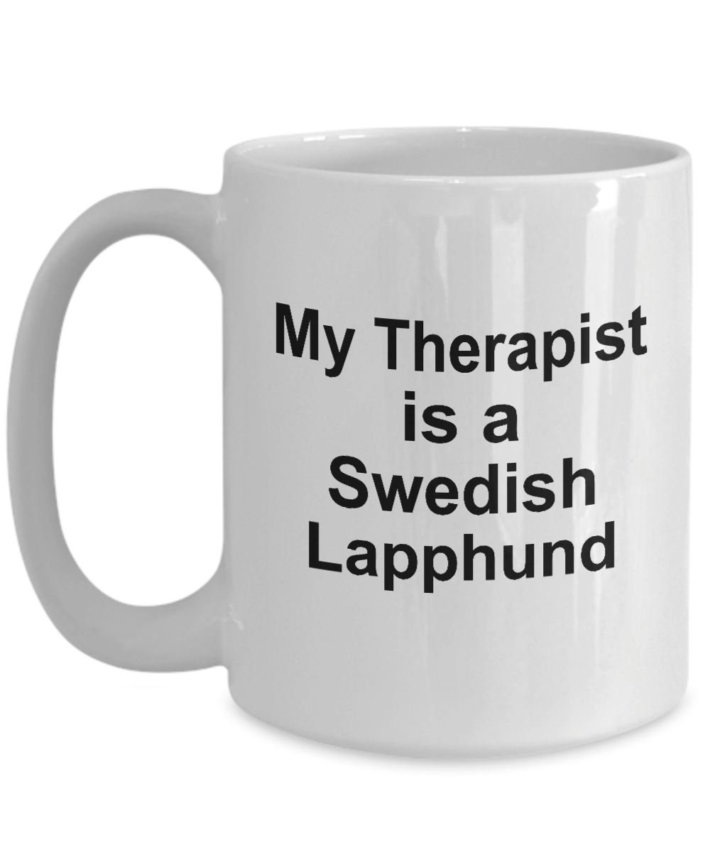 Swedish Lapphund Dog Therapist White Ceramic Coffee Mug