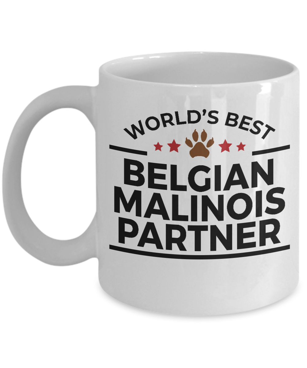 Belgian Malinois Dog Best Partner Police Canine Officer Coffee Mug