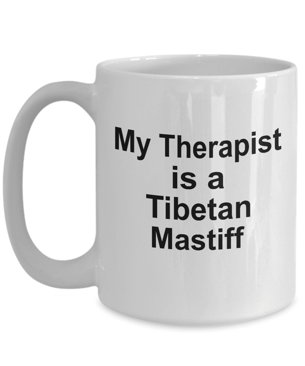 Tibetan Mastiff Dog Owner Lover Funny Gift Therapist White Ceramic Coffee Mug