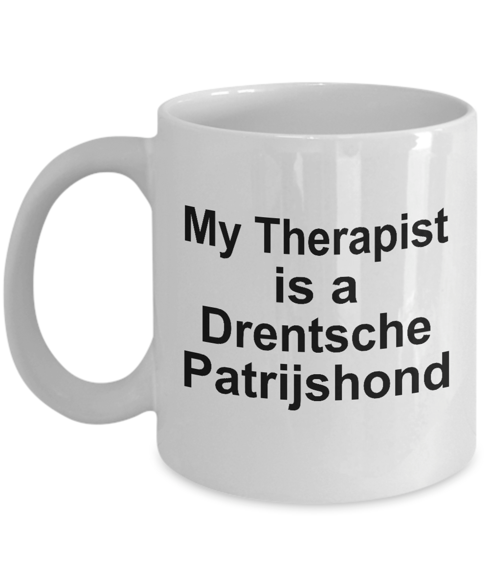 Drentsche Patrijshond Dog Owner Lover Funny Gift Therapist White Ceramic Coffee Mug