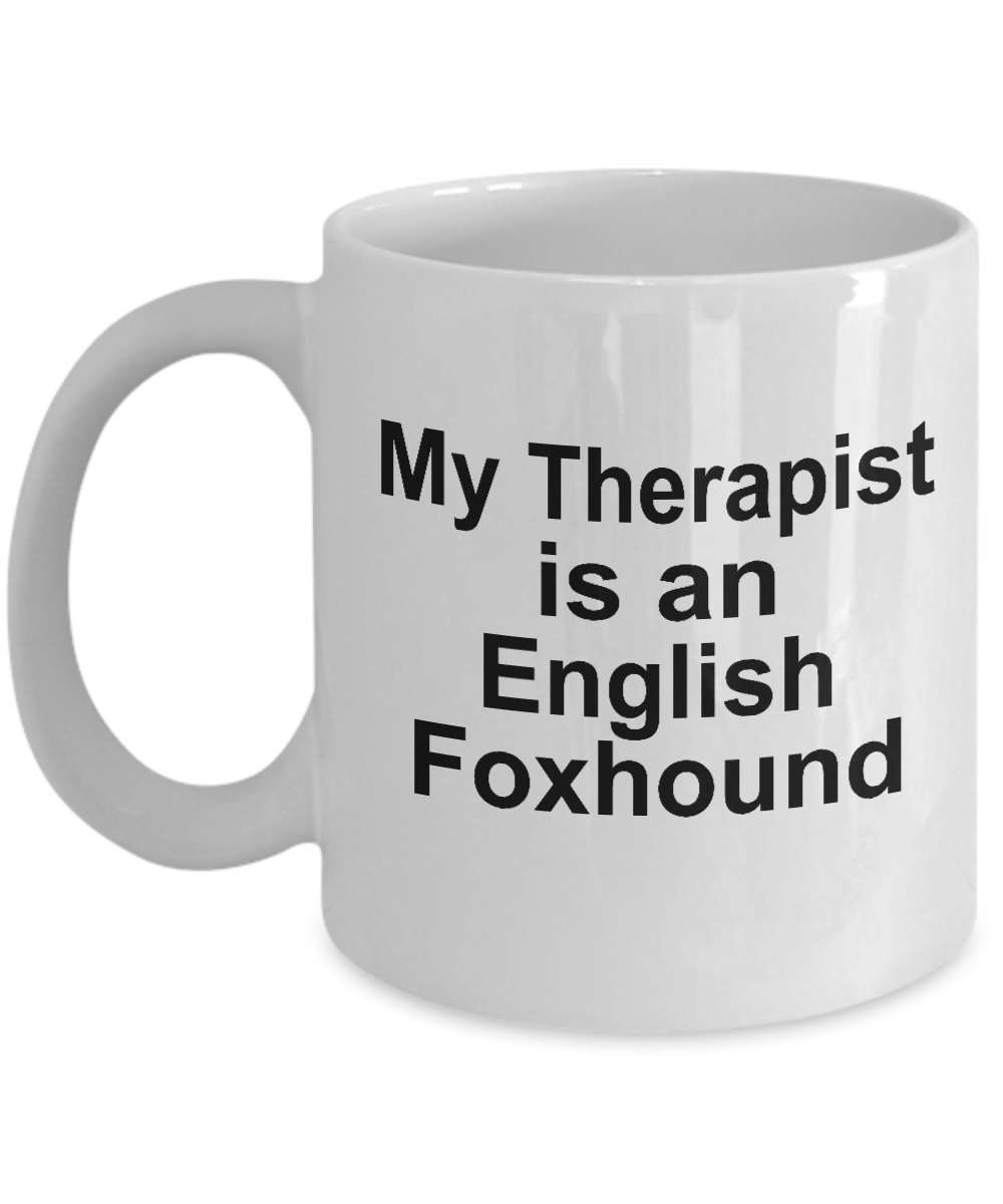 English Foxhound Dog Therapist Mug