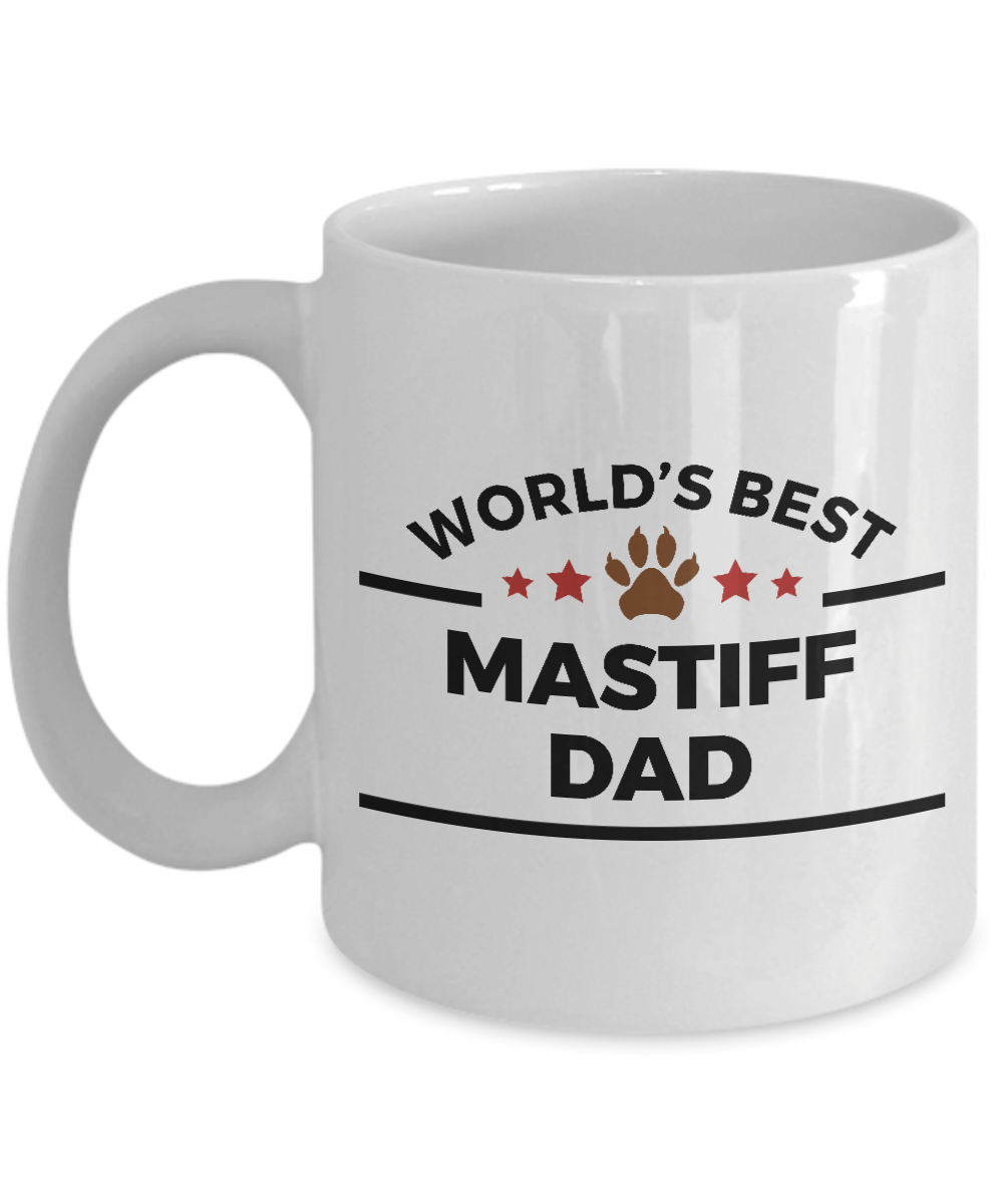 Mastiff Dog Lover Mug Gift World's Best Dad Coffee Cup Birthday Father's Day