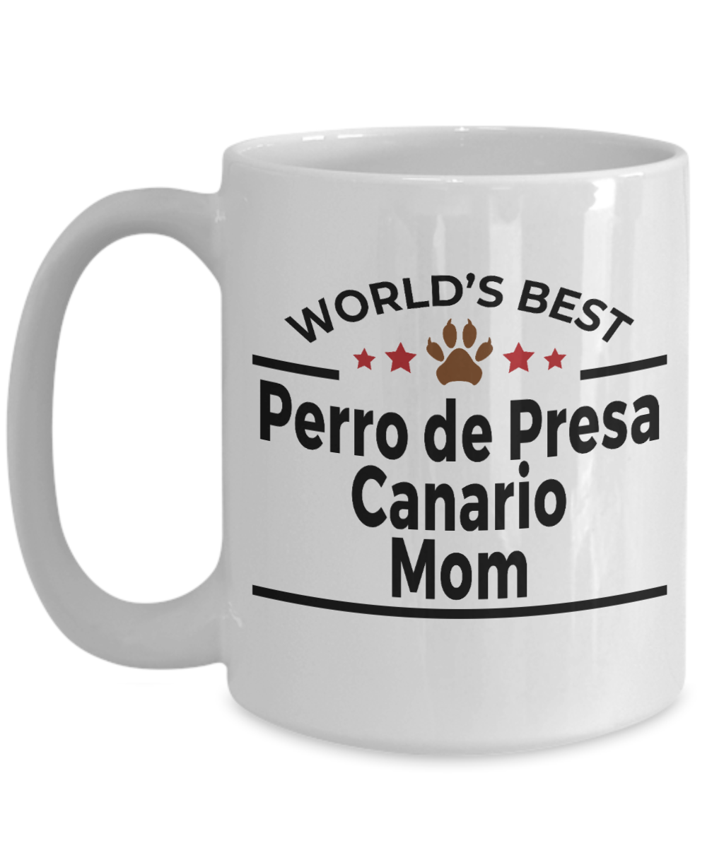 Perro de Presa Canario World's Best Dog Mom Ceramic Coffee Mug