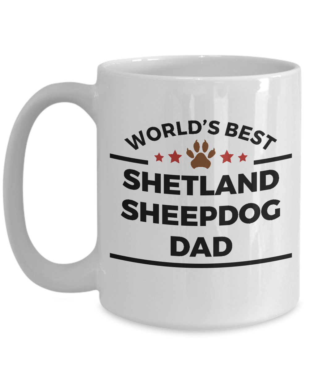 Shetland Sheepdog World's Best Dad Coffee Mug