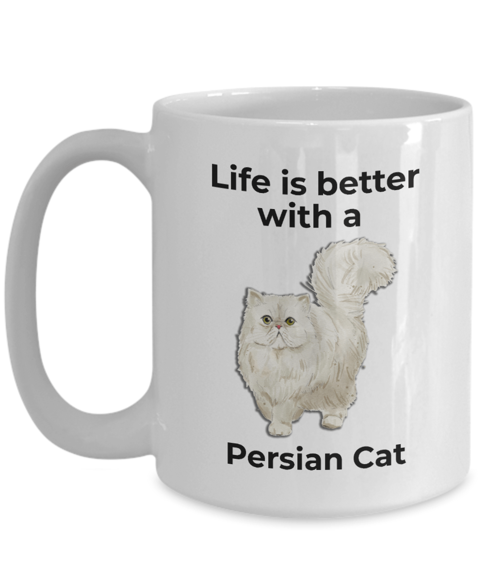 Persian Cat Coffee Mug - Life is Better