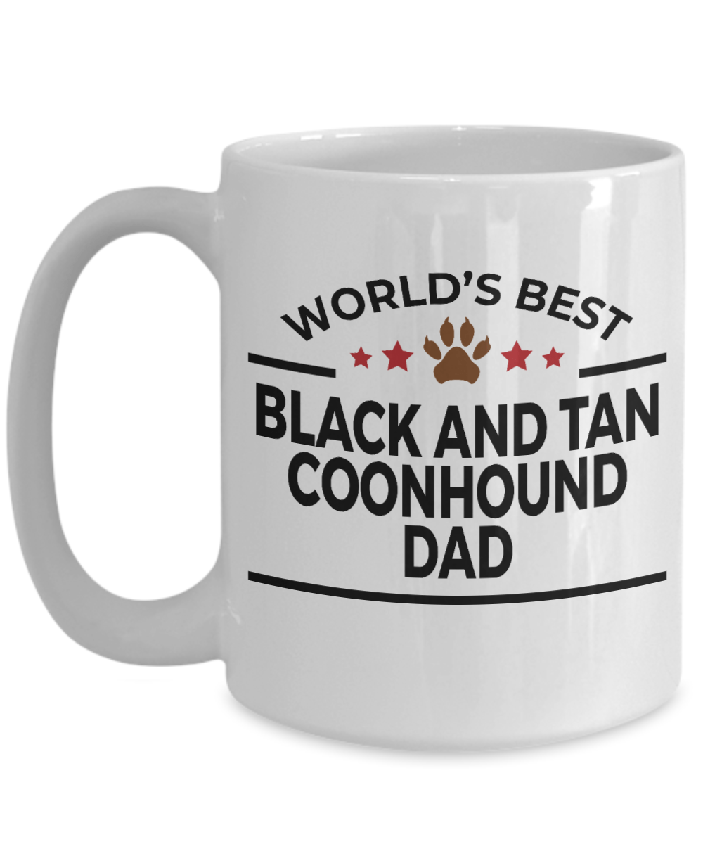 Black and Tan Coonhound Dog Dad Coffee Mug