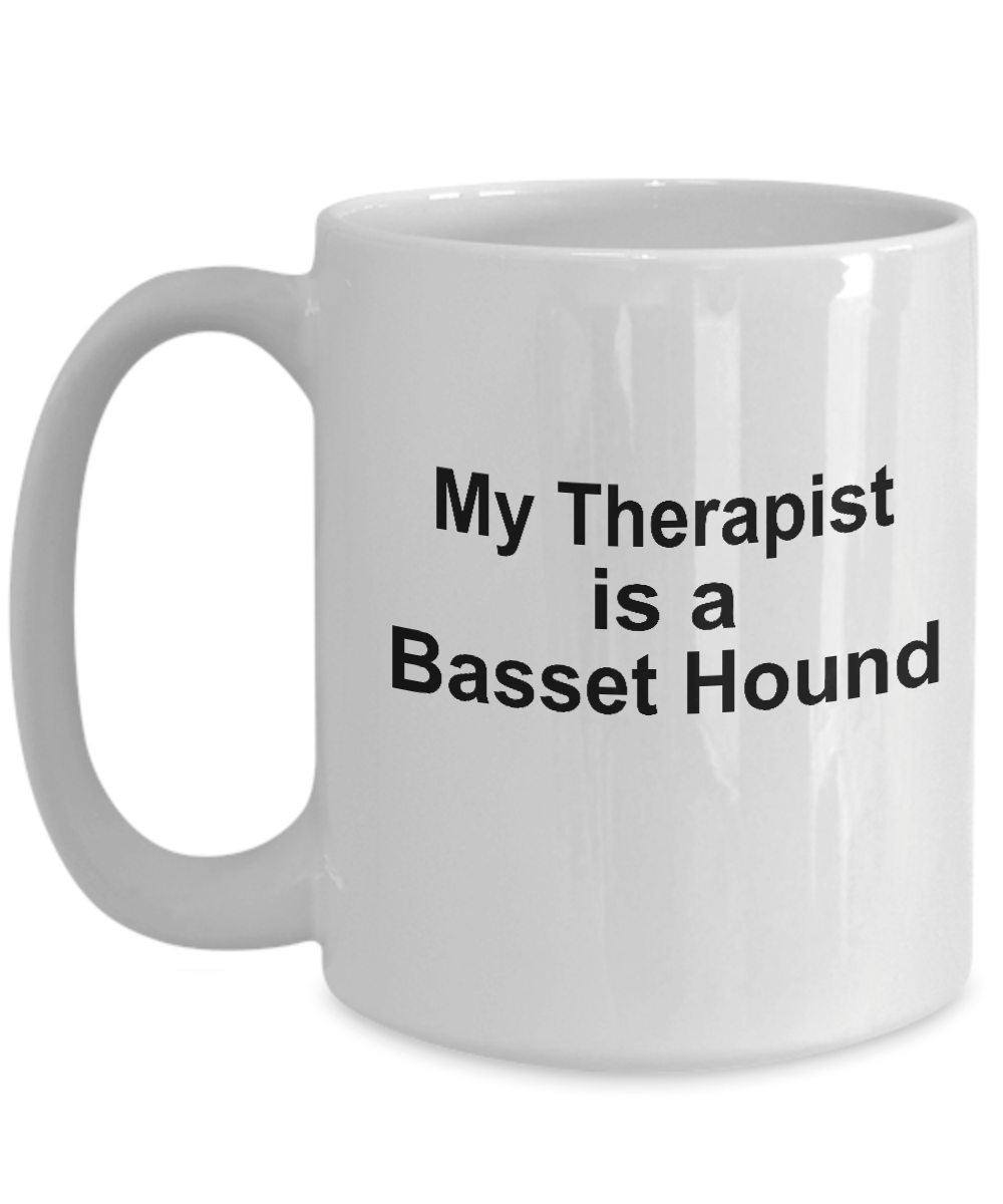 Funny Basset Hound Dog Therapist Coffee Mug