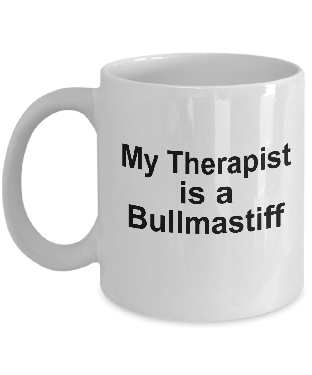 Bullmastiff Dog Owner Lover Funny Gift Therapist White Ceramic Coffee Mug