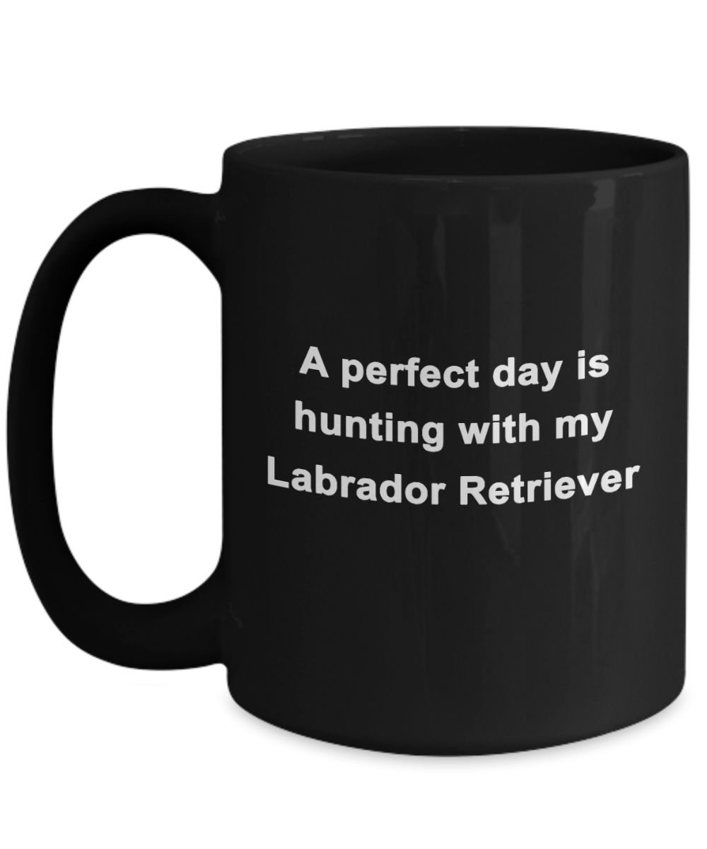 Labrador Retriever Hunter Black Coffee Mug