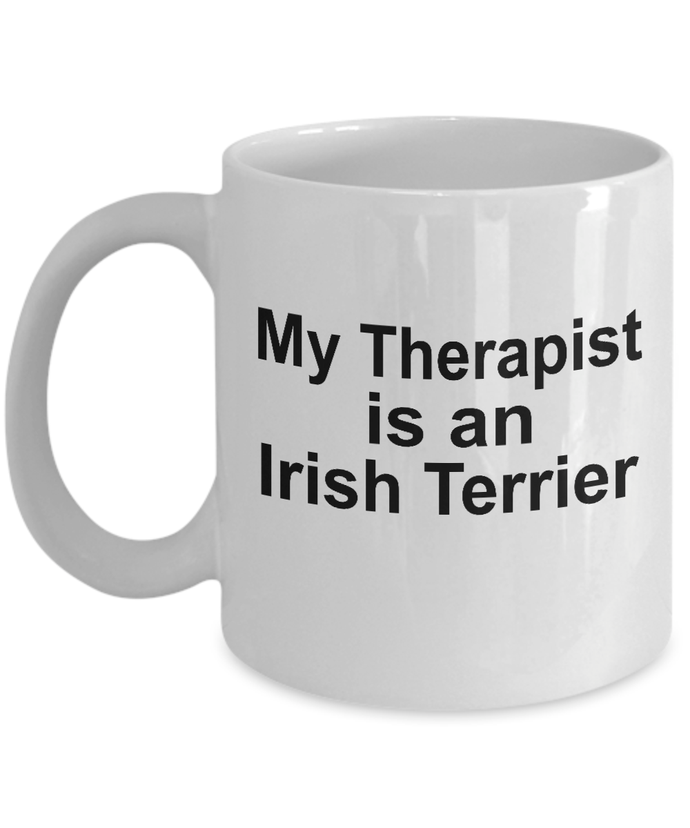 Irish Terrier Dog Owner Lover Funny Gift Therapist White Ceramic Coffee Mug