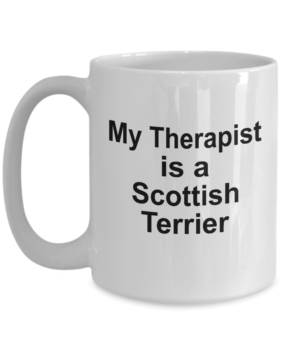 Scottish Terrier Dog Funny Therapist Coffee Mug