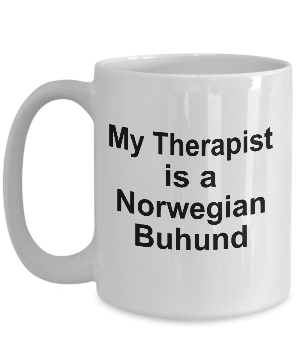 Nowegian Buhund Dog Therapist Coffee Mug