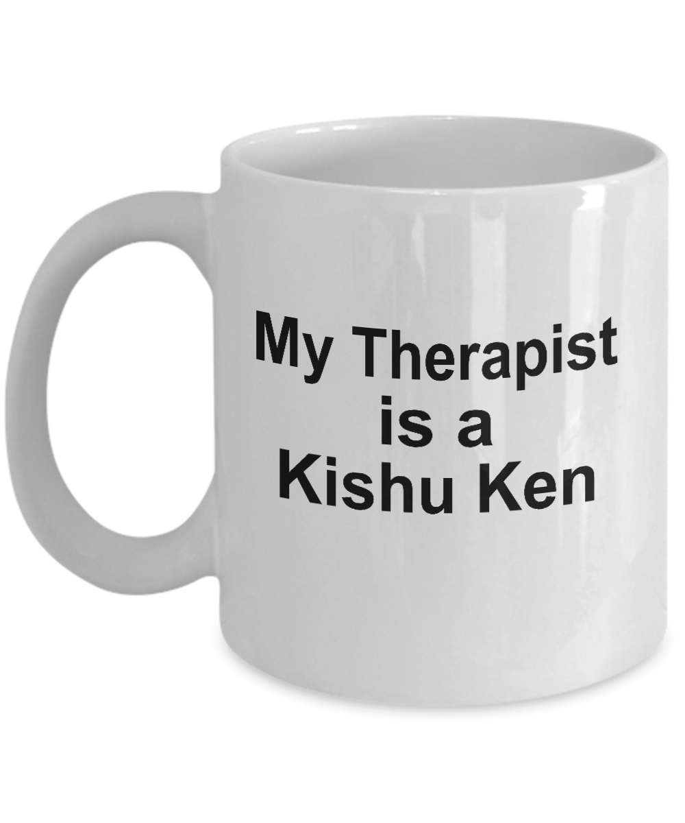 Kishu Ken Dog Owner Lover Funny Gift Therapist White Ceramic Coffee Mug