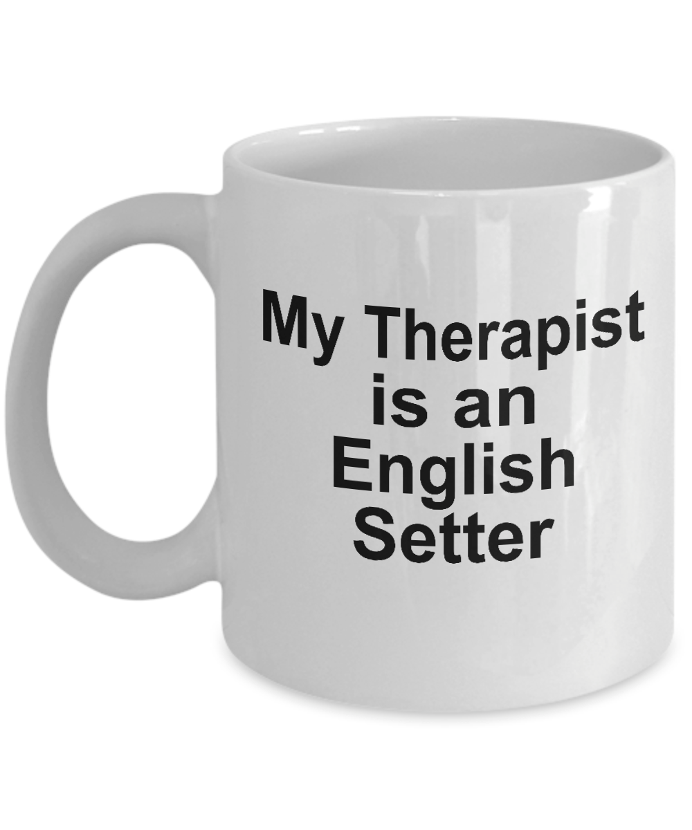 English Setter Dog Therapist Mug