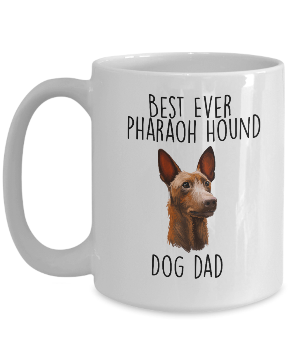 Best Ever Pharaoh Hound Dog Dad Ceramic Coffee Mug