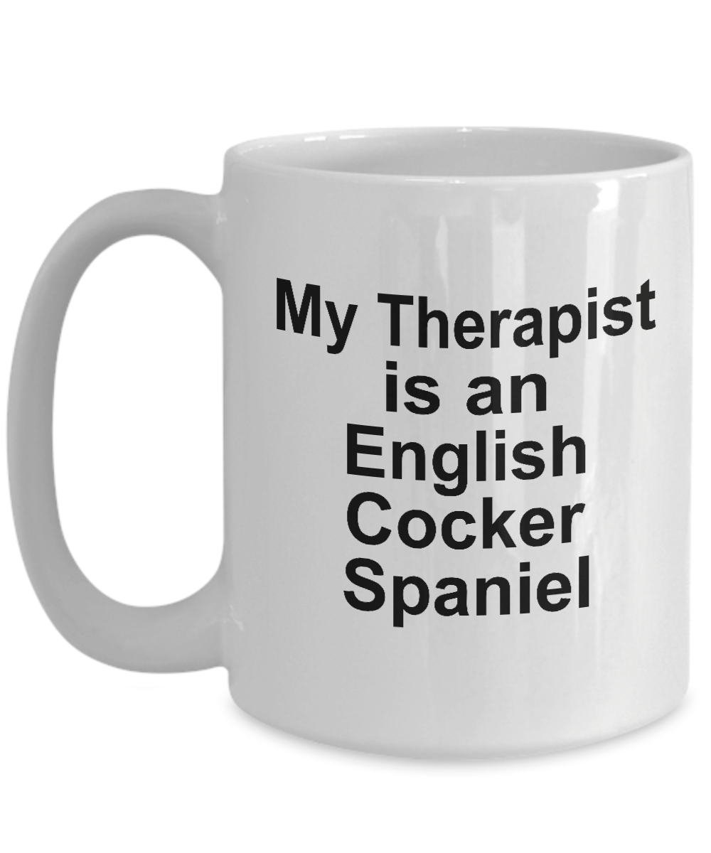 English Cocker Spaniel Dog Therapist Mug