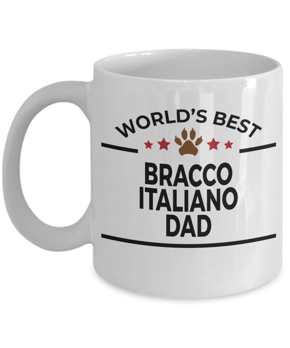 Bracco Italiano World's Best Dad Custom Ceramic Coffee Mug