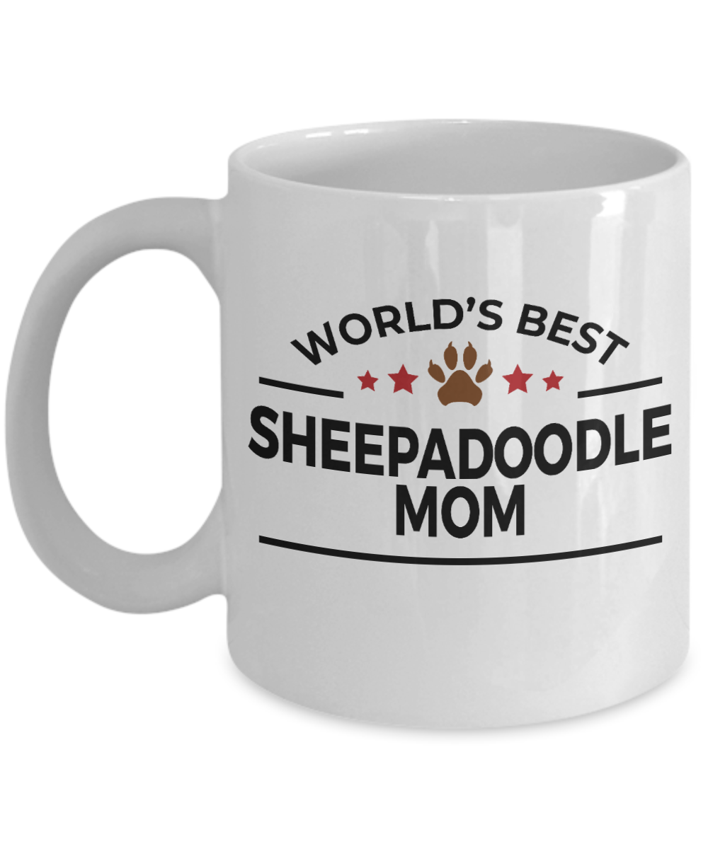 Sheepadoodle Dog Mom Coffee Mug
