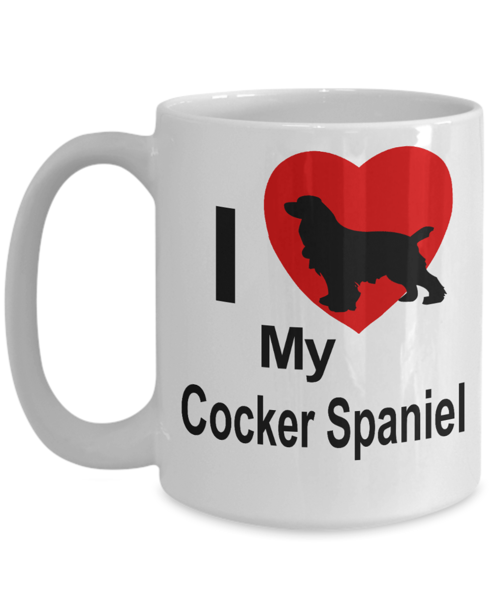 Cocker Spaniel Dog Lover Gift White Ceramic Coffee Mug